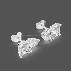 Joyería Oasis 10K Pendientes de declaración de lujo OEM/ODM Fabricante de joyería de moda disponible - Product Image 3