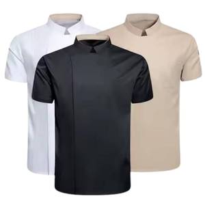Uniforme de cuisine 100% coton à manches longues respirant pour le personnel de restaurant et d'hôtel, fabricant OEM, approvisionnement en gros - Product Image 4
