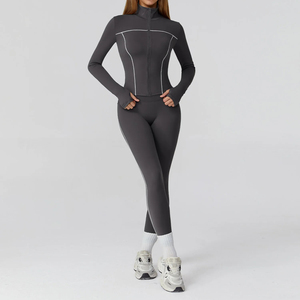 Plus Size Reversible Waterproof <b>3</b> Piece Yoga Set for Women Mid Waist Spandex Polyester Summer Activewear - Product Image 6