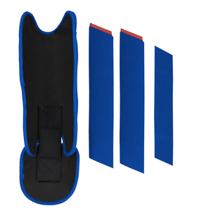 Protège-tibias de baseball professionnels à double sangle, confortables, respirants, légers, durables, avec fermeture auto-agrippante - Product Image 6