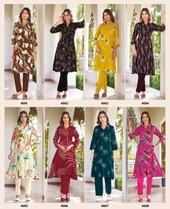 Salwar Kameez Moderno de Rayón con Estampado de Lámina Descolorida de Rayón para Baile de Graduación y Graduación - Product Image 5