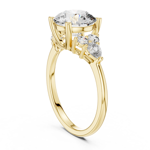 Anillo de Diamantes de Moissanita de Plata de Ley 925 de Lujo Personalizado, Joyería de Compromiso y Boda, Proveedor Mayorista de Fábrica - Product Image 4