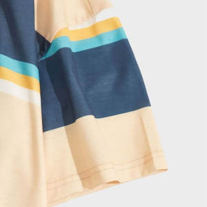Camiseta Sublimada Transpirable al por Mayor, Camiseta de Algodón a Rayas de Calidad de Exportación, Opciones Multicolores, Moda Masculina - Product Image 6