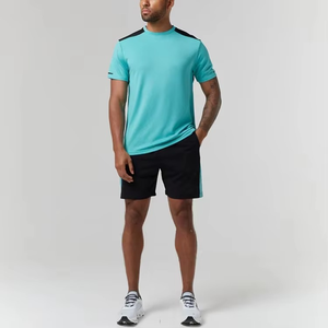 Conjunto de Camiseta y Pantalones Cortos de Manga Corta para Hombre, Casual, de Alta Calidad, Ropa de Marca Personalizada, 2 Piezas - Product Image 1