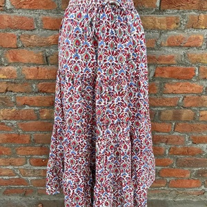 2026 Hot Selling Indian Hand block Printed Long <b>Skirt</b> Dress For Women Cotton Fabric Floral Pattern Long <b>Skirt</b> For Women - Product Image 1