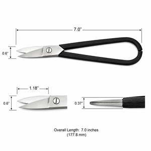 Tijeras de Precisión con Mangos Cerrados y Cuchillas Curvas para Cortar Metal y Joyería, ZetomedPro - Product Image 3