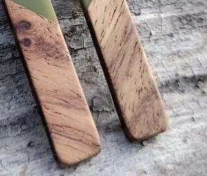 MN EXPORTS Handmade Natural Resin & Wood <b>Drop</b> Earrings for Women Lightweight Boho Dangle Party Jewelry Gift From Uttar Pradesh - Product Image 2