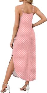 Robe longue d'été pour femmes, robe décontractée à bretelles spaghetti, imprimé tropical, tenue hawaïenne - Product Image 3