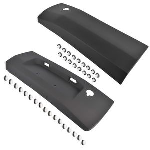 Paire de garnitures inférieures résistantes aux intempéries pour cadre de plaque d'immatriculation de porte arrière droite + gauche Ford Transit 2015-2019 - Product Image 2