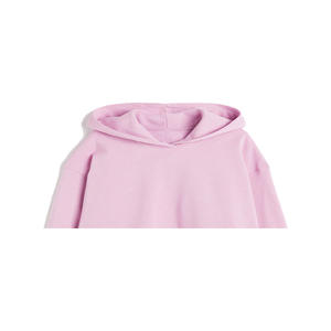 Sudadera con Capucha para Mujer, 100% Algodón, Forro Polar Ecológico, Transpirable, Resistente al Viento, Bordada, Talla Grande, Logotipo Frontal Sólido, Azul Oscuro, OEM - Product Image 2