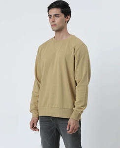 OEM <b>Men</b> Sweatshirt High Quality French Terry 100%Cotton Heavy Weight Puff Print Screen Print Oversize <b>Pullover</b> Breathable Cotton - Product Image 3