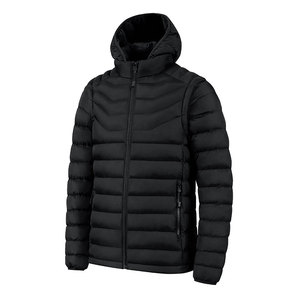 Men's Water Resistant Hooded Puffer <b>Jacket</b> <b>Thick</b> Insulated Winter Coat Warm Windproof Outdoor Casual <b>Jacket</b> with Secure Zip Pock - Product Image 2