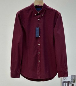 Chemises décontractées pour hommes à manches longues, coupe ajustée, en tissu tricoté respirant, 100 % coton, infroissables, confortables pour l'automne - Product Image 3