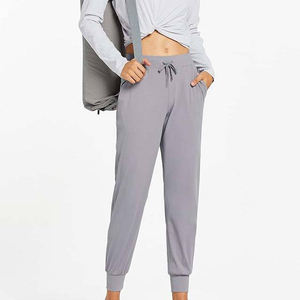 Pantalon de jogging pour femme Azonix Industry, séchage rapide, respirant, taille haute, élastique, couleur unie, polaire, pour la course à pied et la randonnée en hiver - Product Image 2