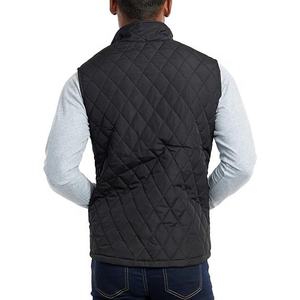 Chaleco Acolchado Negro para Hombre, Cuello Alto, Cierre de Cremallera, Cortavientos, Ropa de Invierno Informal, Sin Mangas, Estilo Puffer - Product Image 4