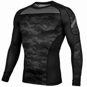 Camiseta de Compresión de Alta Calidad 2026 al por Mayor, Transpirable, con Protección UV, Impresión Personalizada para Correr y Fitness - Product Image 2