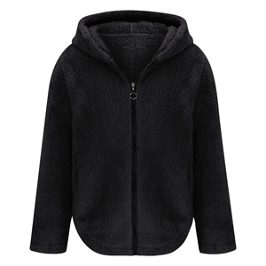 Vente en gros de sweats à capuche en polaire sherpa pour hommes et femmes, chauds, doux, en peluche, avec fermeture éclair, vêtements streetwear personnalisés, fournisseur - Product Image 6