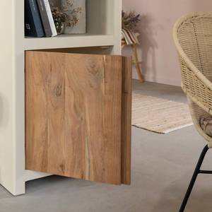 Vandana Vista Falcon <b>cabinet</b> in concrete-effect wood and acacia wood - Product Image 2