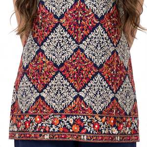 Custom Machine Embroidery Suit Women 3 Piece Embroidered Wool Salwar Kameez Set Traditional Outfit OEM ODM Indian Pakistani - Product Image 5