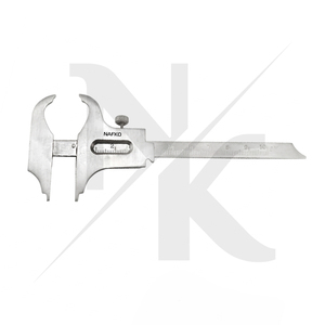 Classic Style Silver Plated Stainless Steel Vernier Caliper Gauge 0-100mm Range Locking Screw Navel Body Jewelry Sliding <b>Tools</b> - Product Image 6