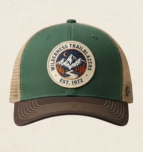 Gorra Trucker con Logotipo Bordado, Malla Verde, Ajustable, Unisex, para Exteriores, Proveedor de Gorras de Exportación de Indonesia - Product Image 1
