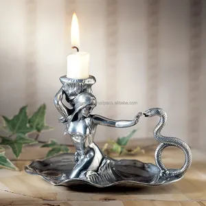 Supports de bougies en métal martelé faits à la main pour la décoration de table de Noël, événements, activités religieuses, luxe, uniques - Product Image 4