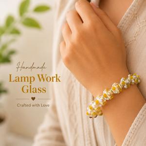 <span class=keywords><strong>Perles</strong></span> en verre soufflé à la main, 12 mm, motif floral marguerite jaune et blanc, <span class=keywords><strong>perles</strong></span> lâches pour la fabrication de bijoux DIY et l'artisanat créatif - Product Image 3