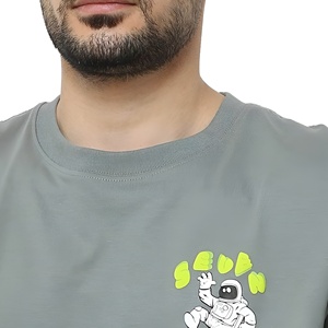 เสื้อยืดโอเวอร์ไซส์ผู้ชายผ้าฝ้าย 100% เนื้อหนา 260 กรัม พิมพ์ลาย DTG สไตล์เรโทร สตรีทแวร์ ลุคซักยืด เสื้อเปล่า - Product Image 2