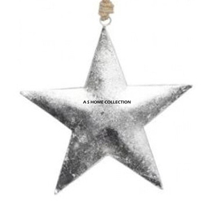 Elegante Adorno Navideño de Metal con Forma de Estrella, Tamaño Personalizado, Diseño Antiguo, Decoración para el Hogar y Hoteles, Caja de Regalo, Santa Claus - Product Image 1
