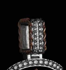 Collar con colgante de engranaje steampunk Árbol de la Vida, medallón redondo de diamante bicolor, moissanita, plata de ley 925, joyería de oro rosa - Product Image 2