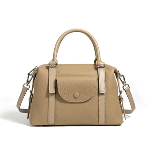 Sac à main pour femme en cuir véritable avec rabat, bandoulière amovible, classique, élégant, pour usage quotidien, motif litchi noir - Product Image 3
