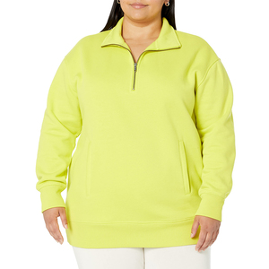 High Quality Fitness Clothing Manufacturer <b>Half</b> Zipper <b>Women's</b> <b>Sweatshirt</b> Casual Breathable High Quality Fabric <b>Sweatshirt</b> - Product Image 1