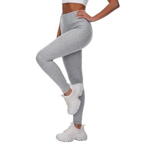High Quality Customized Solid Mid Waist Plus Size Womens Yoga Gym <b>Leggings</b> <b>Hot</b> Selling New Arrival - Product Image 2