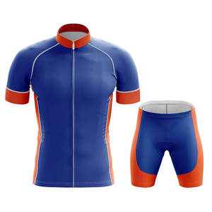 Conjunto de Jersey de Ciclismo Unisex sin Mangas con Cuello en V, Transpirable, de Poliéster que Absorbe la Humedad, con Nombre de Equipo Personalizado, Marca Impresa por Transferencia de Calor - Product Image 1