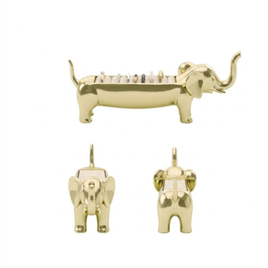 Bandeja de Lujo Dorada para Joyas y Anillos con Diseño de Serpiente, Acabado de Latón Pesado, Figura de Animal, para Tiendas de Boutique y Compromisos - Product Image 5