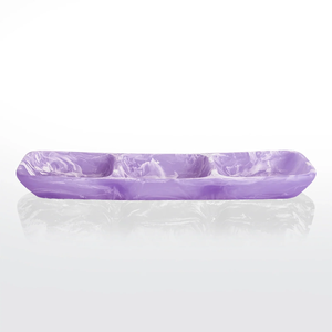 Bandeja Decorativa Rectangular de Resina Moderna y Lujosa, Plato para Servir Frutas de Color Rosa para Mesa de Comedor de Boda - Product Image 2
