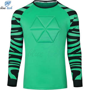 Camiseta de Portero de Fútbol de Manga Larga con Protección, Uniforme de Entrenamiento Personalizado para Portero, Conjuntos Estampados de Tallas Grandes - Product Image 1