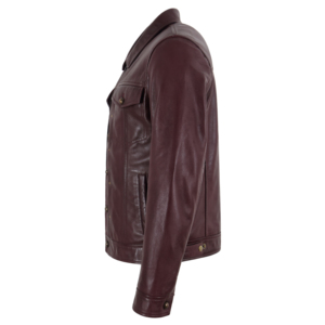 Custom 100% Genuine Napa <b>Leather</b> Dave Bautista Inspired <b>Leather</b> <b>Jacket</b> Mens <b>Retro</b> Shirt Style Soft <b>Leather</b> Trucker <b>Jacket</b> - Product Image 3