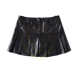 Faldas de Cuero Genuino 100% para Mujer, Cintura Alta, Ropa al por Mayor, Vestido Casual para Fiesta al Aire Libre - Product Image 4