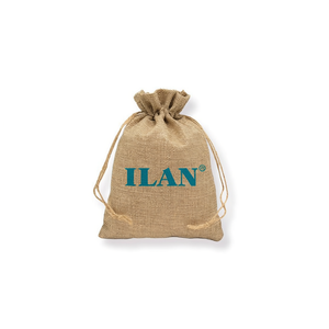 Bolsa de yute ILAN de 20x15cm con cordón para regalos y almacenamiento - Product Image 1