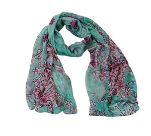 Anthemion Floral 100% Modal algodón moda marca nueva bufanda de mujer textura suave diseño extremadamente versátil precio al por mayor - Product Image 2