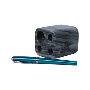 Porte-stylos en marbre, boîte à crayons de bureau, porte-stylos rond simple en marbre, porte-stylos en marbre pour le bureau et l'école - Product Image 1