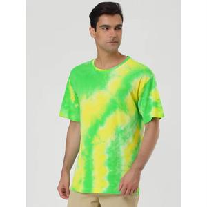 Camisetas Personalizadas al por Mayor, Camisetas Tie-Dye Oversize, Camisetas Tie-Dye para Hombre con Lavado Ácido y Logotipo Personalizado - Product Image 4