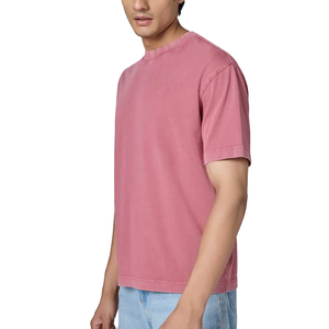 Camiseta de Algodón de Alta Calidad con Lavado Ácido, Transpirable, Moderna, a Precio Económico, para Uso Diario e Informal - Product Image 1