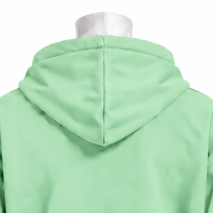 Sweat-shirt à capuche vert menthe avec motif floral coloré, coupe oversize, poche kangourou, style décontracté et tendance - Product Image 4