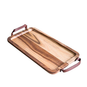 Serving Snacks Pasta or Food Serving <b>Tray</b> Supplier & Manufacturer Unique <b>Dinner</b> or Dessert Serving Wooden <b>Tray</b> Dining Table Top - Product Image 3