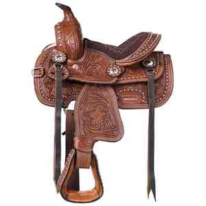 High Quality Breathable Comfortable Customised <b>Saddle</b> Direct Factory Crafted Leather Horse Riding <b>Saddle</b> - Product Image 3