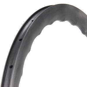 Llanta de bicicleta de carretera de fibra de carbono 700C ligera, cubierta sin cámara, 23mm de ancho con 50 perfiles, puente de arco enganchado, piezas de bicicleta - Product Image 3