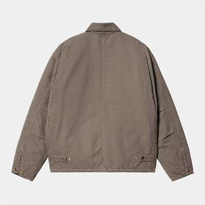 Mens Heavyweight <b>Canvas</b> <b>Jacket</b> With Patch Embroidery Heavy <b>Canvas</b> Workwear <b>Jacket</b> With Front Zipper - Product Image 6
