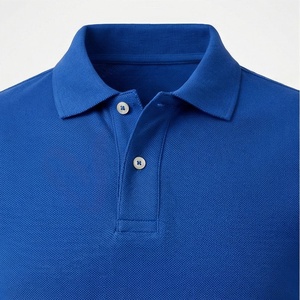 Polo à manches courtes pour homme, bleu royal, 100% coton, tissu Oxford, décontracté, respirant, coupe classique, design uni - Product Image 4